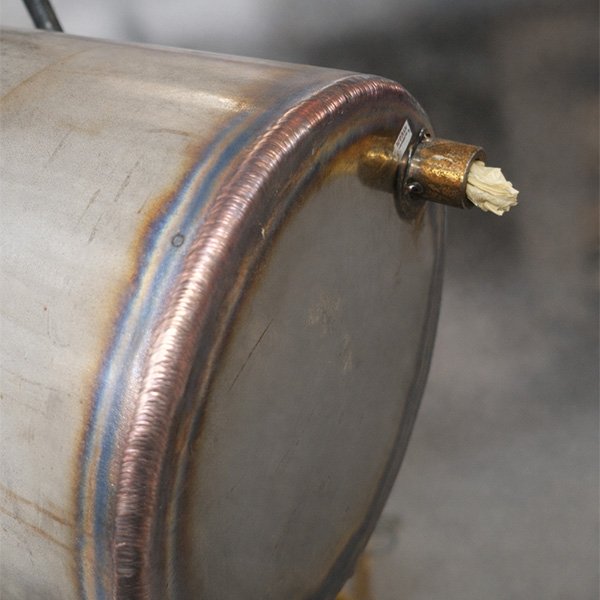 Tig welded tank.