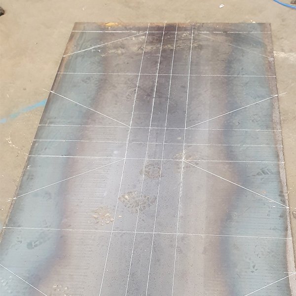 Precision, CNC measured and cut stainless steel fabrication.