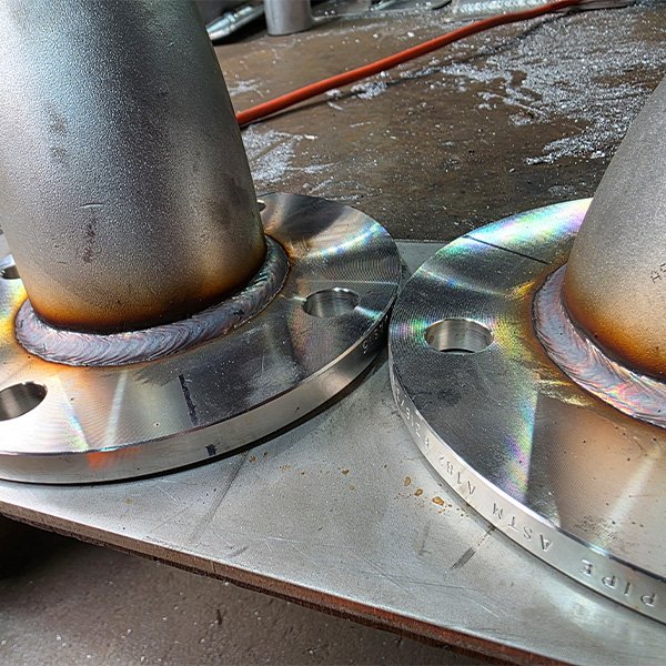 Stainless steel pipe spools.